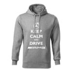 keep calm and drive amg panska mikina 1 tmavosiva