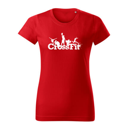 crossfit 1 damske tricko 2 cervena
