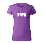 i love kettlebel damske tricko 2 fialova