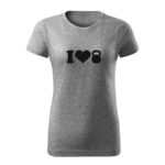 i love kettlebel damske tricko 1 tmavosivá