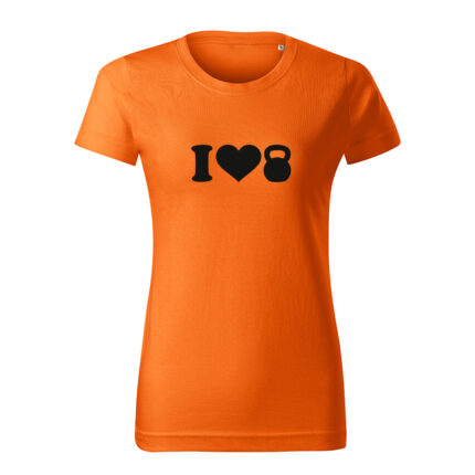i love kettlebel damske tricko 1 oranzova