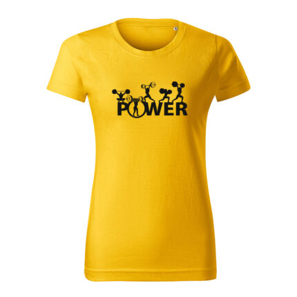 power damske tricko 1 zlta