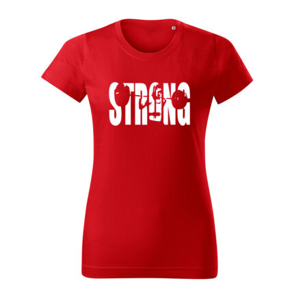 strong girl damske tricko 1 cervena