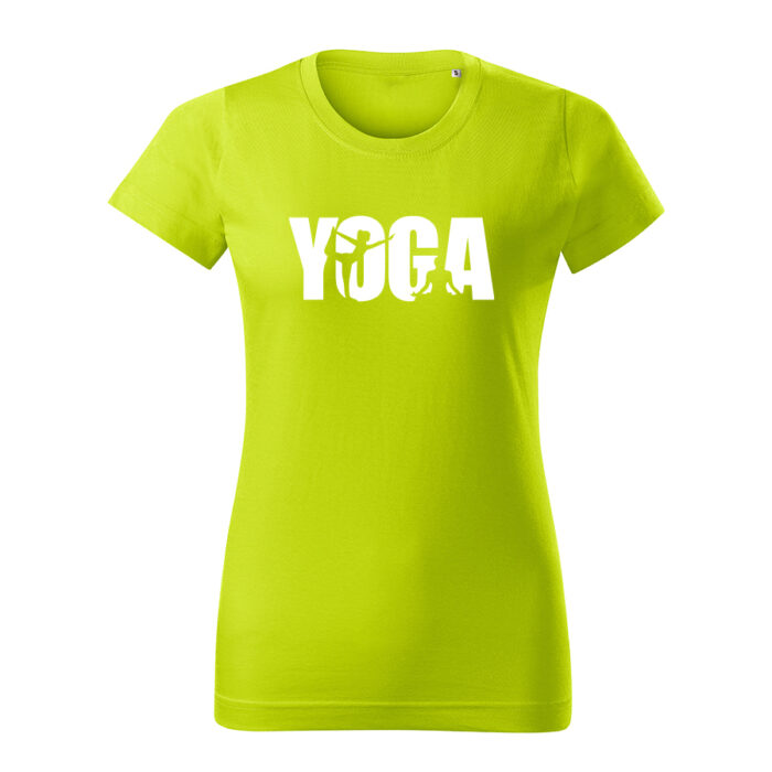 yoga damske tricko 2 limetkova