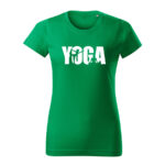 yoga damske tricko 2 travova zelena