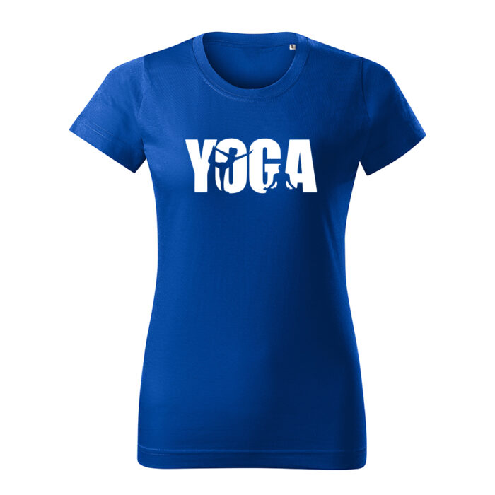 yoga damske tricko 2 kralovska modra