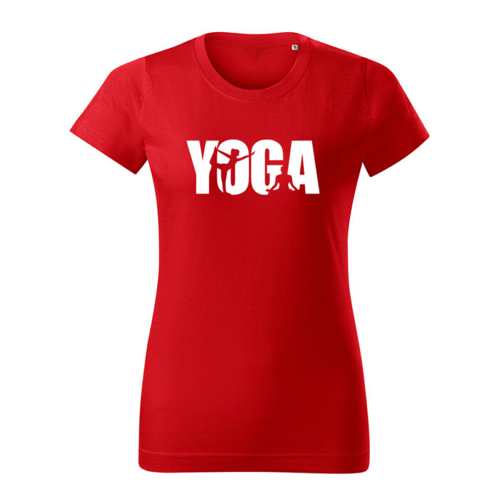 yoga damske tricko 2 cervena
