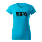 yoga damske tricko 1 tyrkysova