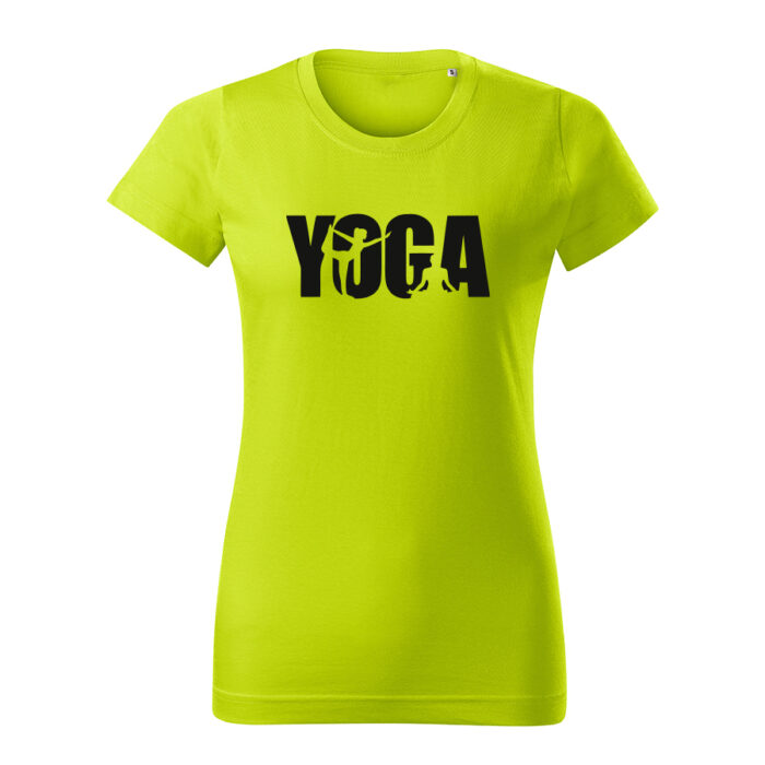 yoga damske tricko 1 limetkova