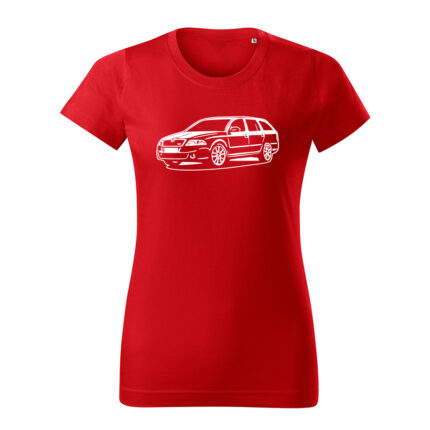 skoda octavia 2 combi pred facelift damske tricko 2 cervena