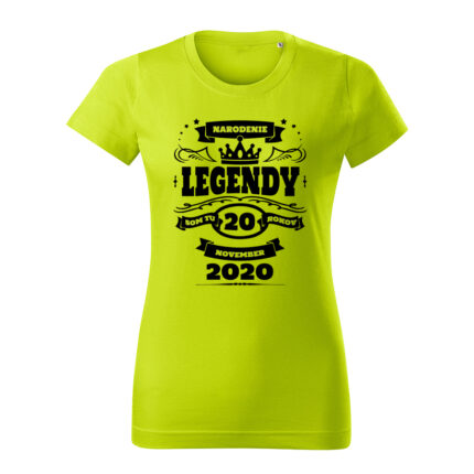 narodenie legendy damske tricko 1 limetkova