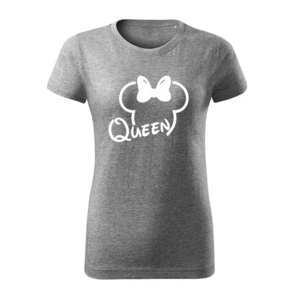 queen minnie damske tricko 3 tmavosivá
