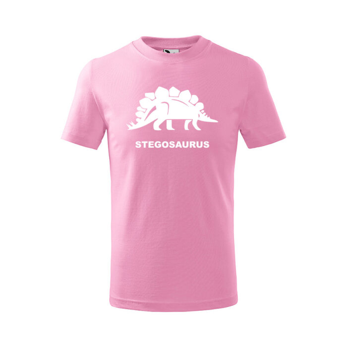 stegosaurus detske tricko 1 purpurová