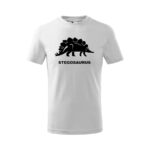 stegosaurus detske tricko 1 ružová