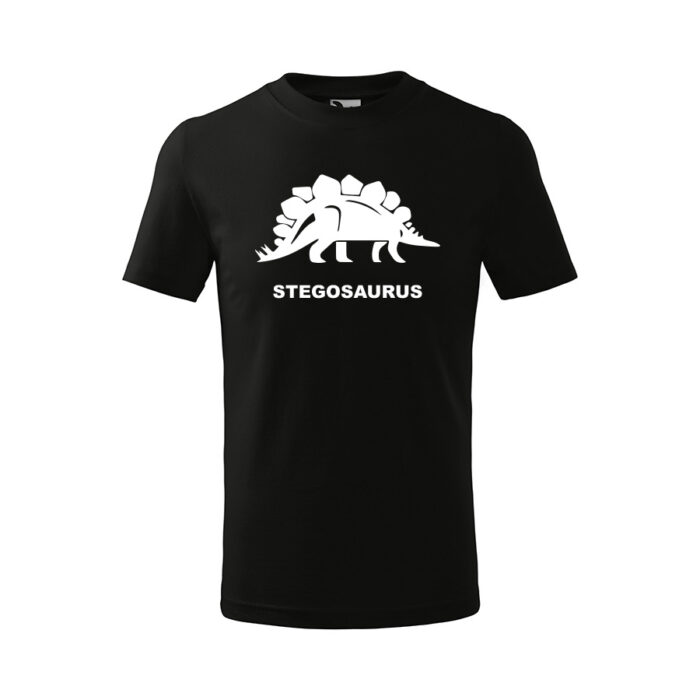 stegosaurus detske tricko 1 cervena