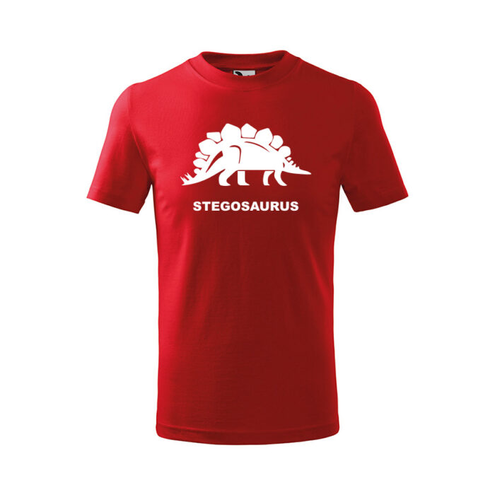 stegosaurus detske tricko mätová