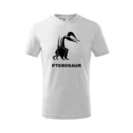 pterosaur detske tricko 1 ružová