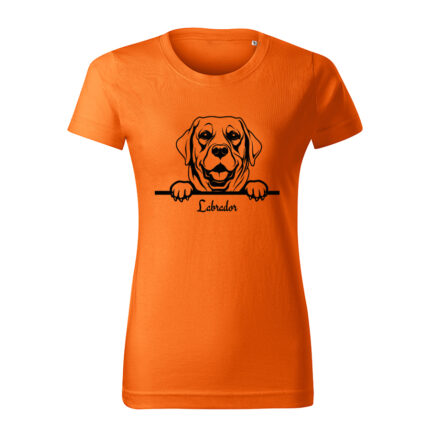 labrador damske tricko 2 cervena