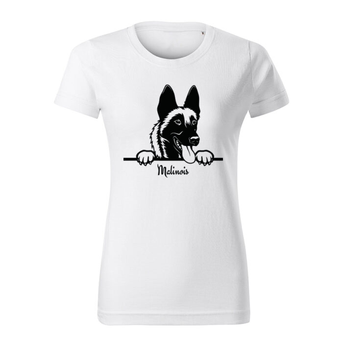malinois stavac damske tricko 2 limetkova