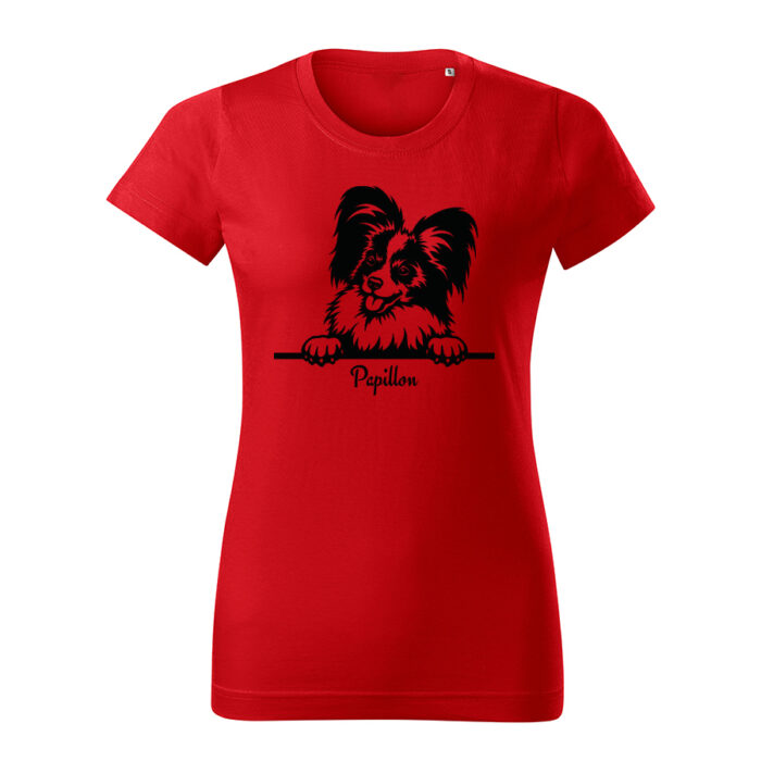papillon damske tricko 1 bledosiva