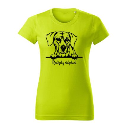 rodezsky ridgeback damske tricko 2 travova zelena