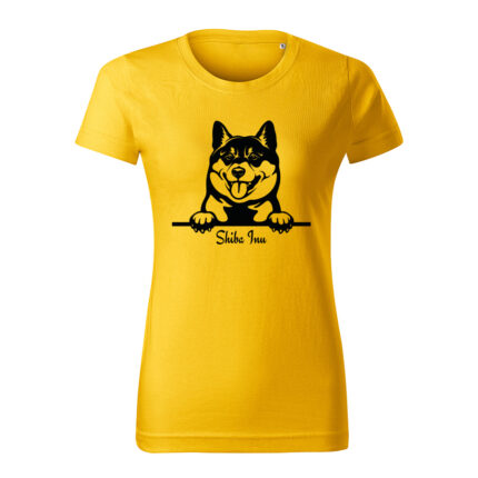 shiba inu damske tricko 2 cierna