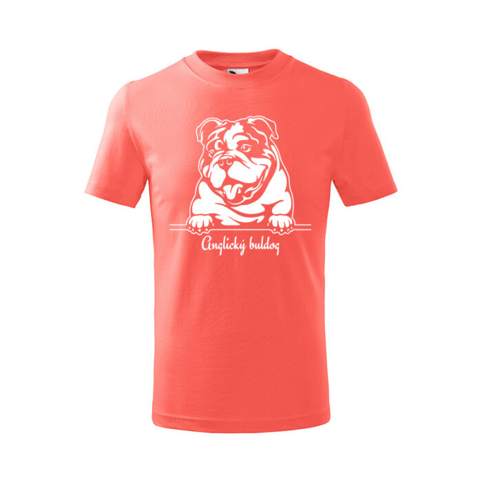 anglicky buldog terier detske tricko 2 khaki