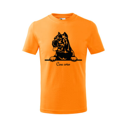 cane corso detske tricko 2 khaki
