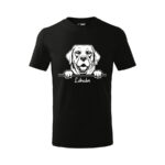labrador detske tricko 2 cervena