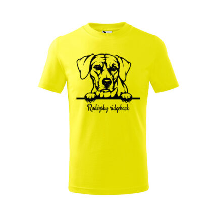 rodezsky ridgeback detske tricko 1 cervena