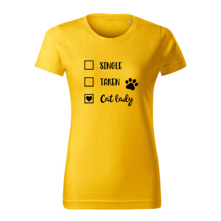 cat lady damske tricko 2 cierna