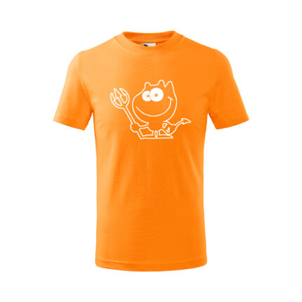 čertík detské tričko 2 oranzova
