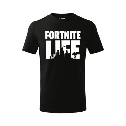 fortnite detské tričko 2 cierna