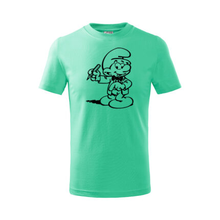 šmoula detské tričko 1 mätová