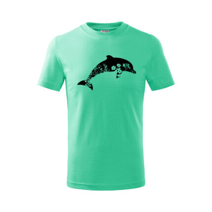 delfin flor detske tricko 1 mätová
