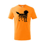 pes flor detske tricko 1 oranzova