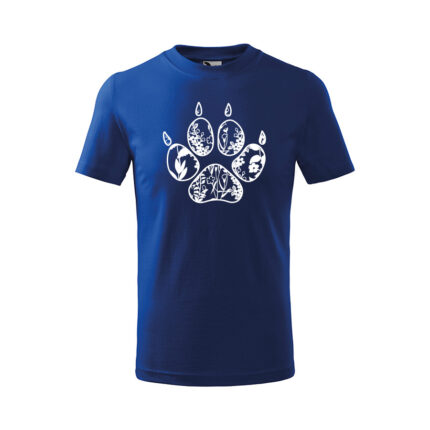 stopa 4 flor detske tricko 2 kralovska modra