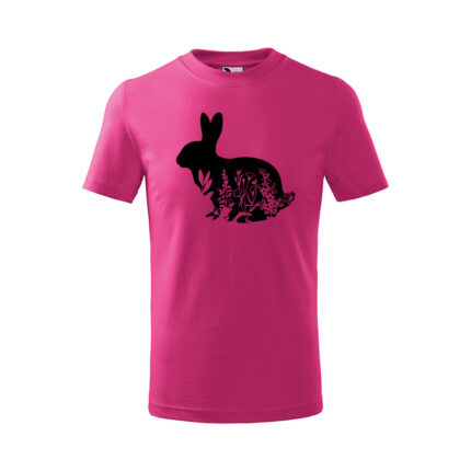 zajac flor detske tricko 1 purpurová