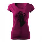 classic cafe racer damske tricko fuchsia