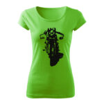 classic cafe racer damske tricko jablkovozelena