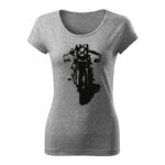 classic cafe racer damske tricko tmavosiva