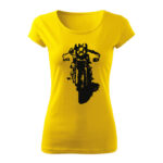 classic cafe racer damske tricko zlta