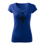 bike boxer rules damske tricko kralovska modra