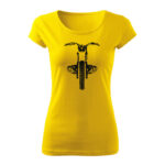 bike boxer rules damske tricko zlta