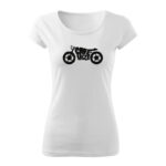 cafe racer damske tricko biela