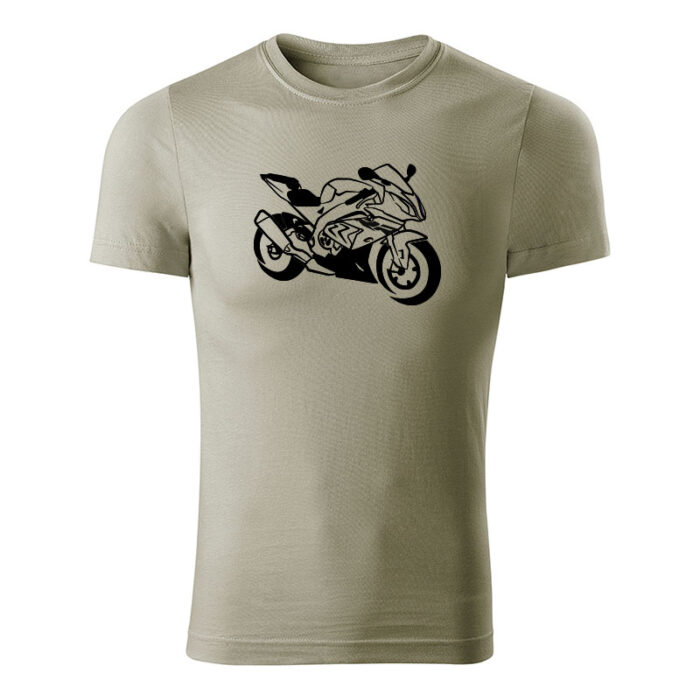 bmw s1000rr panske tricko svetla khaki