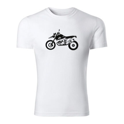 bmw hp2 enduro panske tricko biela