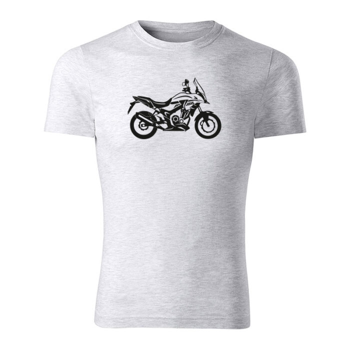 honda cb500x panske tricko bledosiva