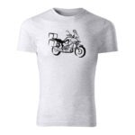 honda vfr1200x crosstourer panske tricko bledosiva