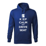 keep calm and drive seat panska mikina 2 kralovska modra